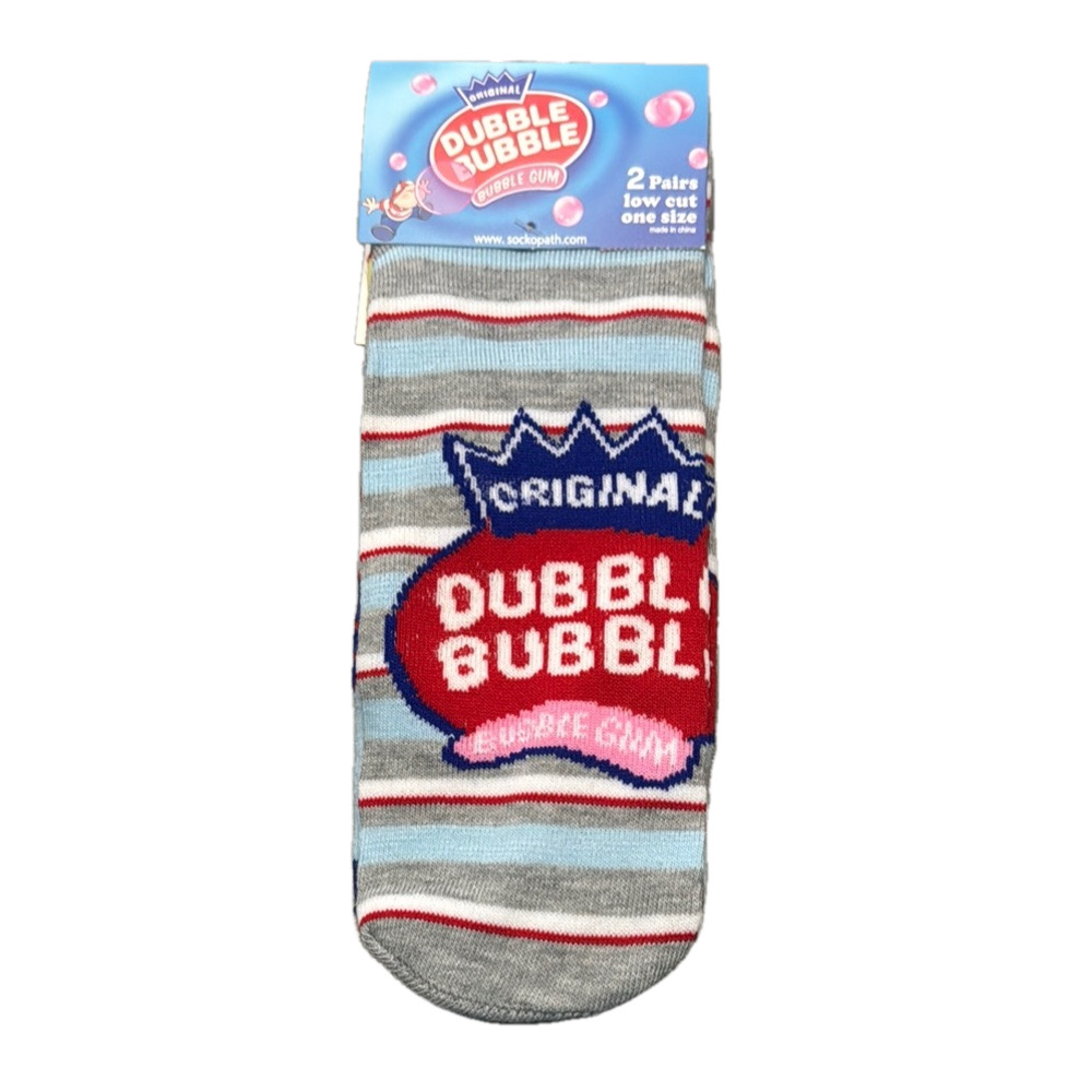 Dubble Bubble Gum Socks Two Pair Low Cut NWT